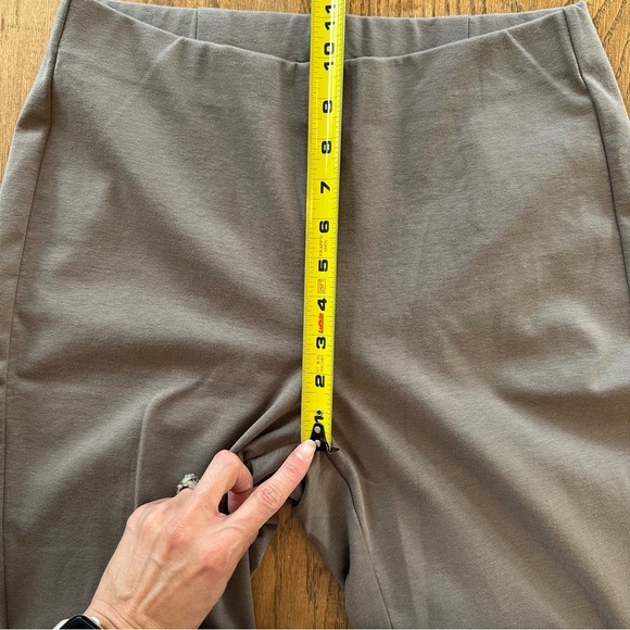 Eileen Fisher Cotton Blend Pull On Pants Size XS Brown Casual Comfy Elastic - Picture 6 of 9